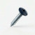 19mm x 4.2mm Painted Flange Head Self Tapping Screw - BZP Steel with a RAL 5004 Black Blue powder coated coloured screw head.