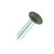 19mm x 4.2mm Painted Flange Head Self Tapping Screw - BZP Steel with a RAL 6003 Olive Green powder coated coloured screw head.