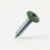 19mm x 4.2mm Painted Flange Head Self Tapping Screw - BZP Steel with a RAL 6025 Fern Green powder coated coloured screw head.