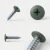 Various angles of the green grey coloured powder coated flange head screw