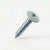 19mm x 4.2mm Painted Flange Head Self Tapping Screw - BZP Steel with a RAL 7035 Light Grey powder coated coloured screw head.