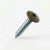 19mm x 4.2mm Painted Flange Head Self Tapping Screw - BZP Steel with a RAL 8008 Olive Brown powder coated coloured screw head.