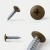Various angles of the olive brown coloured powder coated flange head screw