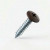 19mm x 4.2mm Painted Flange Head Self Tapping Screw - BZP Steel with a RAL 8019 Grey Brown powder coated coloured screw head.