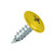 RAL 1023 Traffic Yellow PanelPro HP19 19mm hoarding screw, with low profile head colour matched fixing for ACM and printed panels