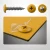 Various angles of this broom yellow powder coated coloured hoarding panel screw, including one in a colour matched hoarding panel.