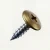 PanelPro 19mm x 4.2mm RAL 1036 Pearl Gold hoarding screw low profile wafer head for ACM and Dibond panels