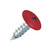 19mm PanelPro hoarding screw in RAL 3002 Carmine Red for ACM and printed panel installation