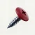 RAL 3003 Ruby Red PanelPro 19mm hoarding screw wafer head fixing for ACM Dibond and hoarding panels