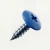 RAL 5005 Signal Blue PanelPro 19mm hoarding screw wafer head fixing for ACM Dibond and hoarding panels