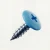 PanelPro 19mm x 4.2mm RAL 5012 Light Blue hoarding screw low profile wafer head for ACM and Dibond panels