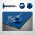 Various angles of this traffic blue powder coated coloured hoarding screw, including one in a colour matched hoarding panel.