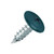 RAL 5020 Ocean Blue PanelPro 19mm wafer head hoarding screw for Dibond ACM and printed hoarding panels