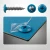 Various angles of this water blue powder coated coloured hoarding screw, including one in a colour matched hoarding panel.