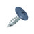 PanelPro 19mm x 4.2mm hoarding screw technical drawing with wafer head dimensions - RAL 5023 Distant Blue