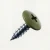 RAL 6003 Olive Green PanelPro 19mm wafer head hoarding screw for ACM Dibond and printed construction panels
