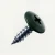 PanelPro 19mm wafer head hoarding screw in RAL 6012 Black Green for ACM Dibond and printed construction panels