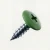 PanelPro 19mm RAL 6017 May Green wafer head hoarding screw for ACM Dibond and printed construction panels
