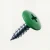 PanelPro 19mm wafer head hoarding screw in RAL 6024 Traffic Green for ACM Dibond and printed construction panels