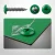 Various angles of this traffic green powder coated coloured hoarding screw, including one in a colour matched hoarding panel.