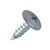 PanelPro 19mm wafer head hoarding screw in RAL 7001 Silver Grey for ACM Dibond and printed construction panels