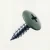 19mm PanelPro hoarding screw in RAL 7009 Green Grey for ACM Dibond and printed panel installation