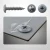 Various angles of this window grey hoarding screw, including one in a colour matched hoarding panel.