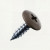 PanelPro hoarding screw 19mm x 4.2mm wafer head technical dimensions - RAL 8019 Grey Brown