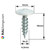PanelPro 19mm wafer head hoarding screw in RAL 9003 Signal White for ACM Dibond and printed hoarding panels