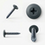 Different angles of the RAL 7016 Anthracite Grey - 25mm x 4.2mm Painted Flange Head Self Tapping Screws - BZP Steel featuring a powder coated head for durable colour matching.
