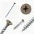 Different angles of grey beige timber decking screws for wood and composite wood effect decking