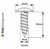 PanelPro 19mm wafer head hoarding screw in unpainted Mill Finish for ACM Dibond and printed hoarding panels