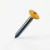RAL 1033 Dahlia Yellow - 25mm x 4.2mm Painted Flange Head Self Tapping Screws - BZP Steel