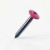 RAL 4010 Telemagenta - 25mm x 4.2mm Painted Flange Head Self Tapping Screws - BZP Steel