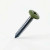 RAL 6003 Olive Green - 25mm x 4.2mm Painted Flange Head Self Tapping Screws - BZP Steel