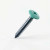 RAL 6027 Light Green - 25mm x 4.2mm Painted Flange Head Self Tapping Screws - BZP Steel