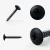 Different angles of the RAL 9005 Jet Black - 32mm x 4.2mm Painted Flange Head Self Tapping Screws - BZP Steel