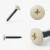 Different angles of the RAL 1015 Light Ivory - 32mm x 4.2mm Painted Flange Head Self Tapping Screws - BZP Steel