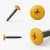 Different angles of the RAL 1033 Dahlia Yellow - 32mm x 4.2mm Painted Flange Head Self Tapping Screws - BZP Steel