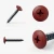 Different angles of the RAL 3004 Purple Red - 32mm x 4.2mm Painted Flange Head Self Tapping Screws - BZP Steel
