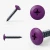 Different angles of the RAL 4006 Traffic Purple - 32mm x 4.2mm Painted Flange Head Self Tapping Screws - BZP Steel
