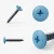 Different angles of the RAL 5012 Light Blue - 32mm x 4.2mm Painted Flange Head Self Tapping Screws - BZP Steel