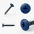 Different angles of the RAL 5013 Cobalt Blue - 32mm x 4.2mm Painted Flange Head Self Tapping Screws - BZP Steel