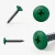 Different angles of the RAL 6024 Traffic Green - 32mm x 4.2mm Painted Flange Head Self Tapping Screws - BZP Steel