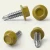 Different angles of the RAL 1020 Olive Yellow - 13mm x 4.2mm Coloured Hex Head Self Drilling Tek Bolts - BZP