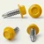 Different angles of the RAL 1033 Dahlia Yellow - 13mm x 4.2mm Coloured Hex Head Self Drilling Tek Bolts - BZP