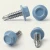 Different angles of the RAL 5024 Pastel Blue - 13mm x 4.2mm Coloured Hex Head Self Drilling Tek Bolts - BZP