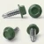Different angles of the RAL 6005 Moss Green - 13mm x 4.2mm Coloured Hex Head Self Drilling Tek Bolts - BZP