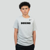 Nike Youth Boxing Dri-Fit Cotton Tee - Dark Grey Heather