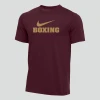 Nike Youth Boxing 100% Cotton Crew Tee - Maroon